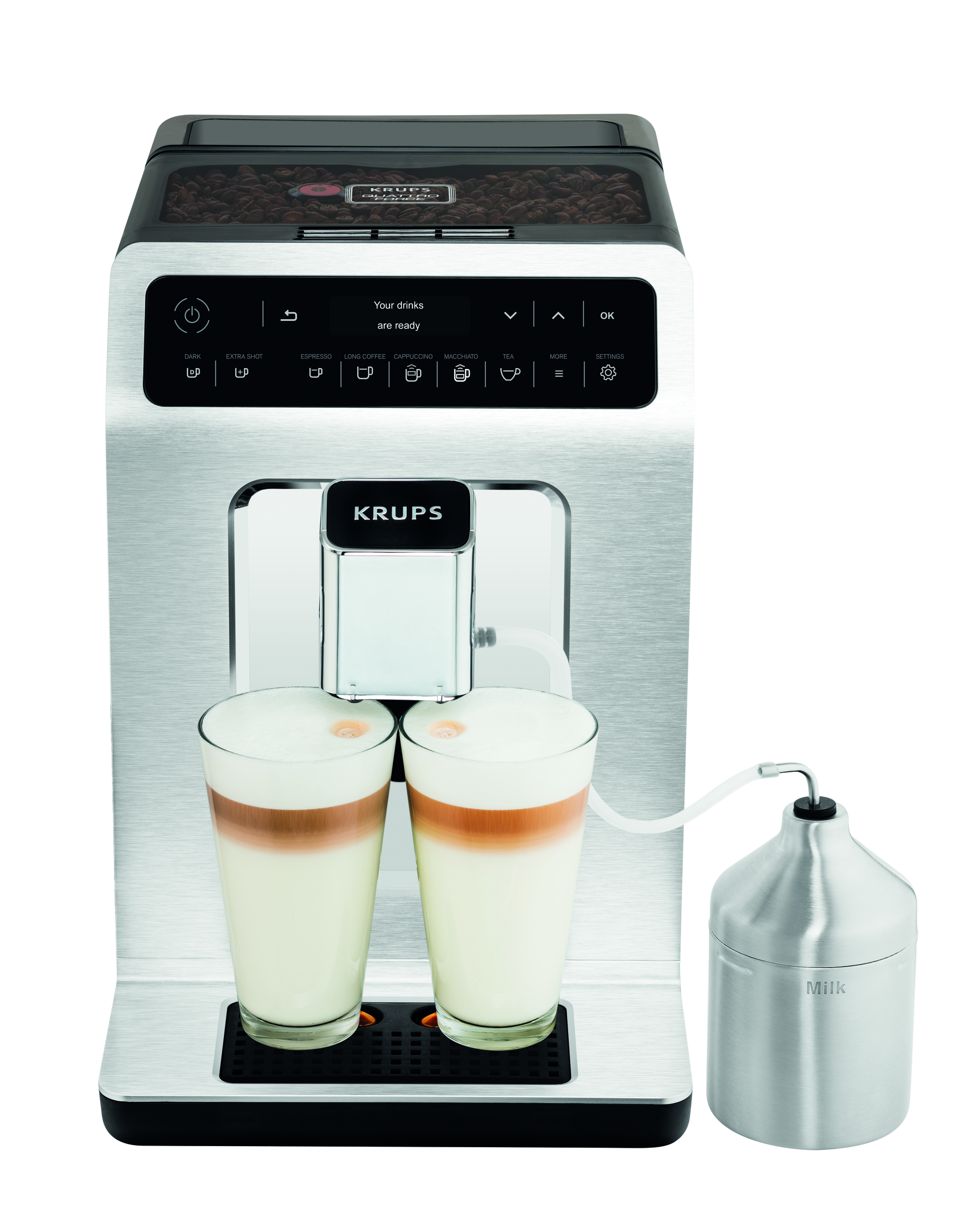 Автоматическая кофемашина Krups EVIDENCE EA891C10, цвет хром - фото 1